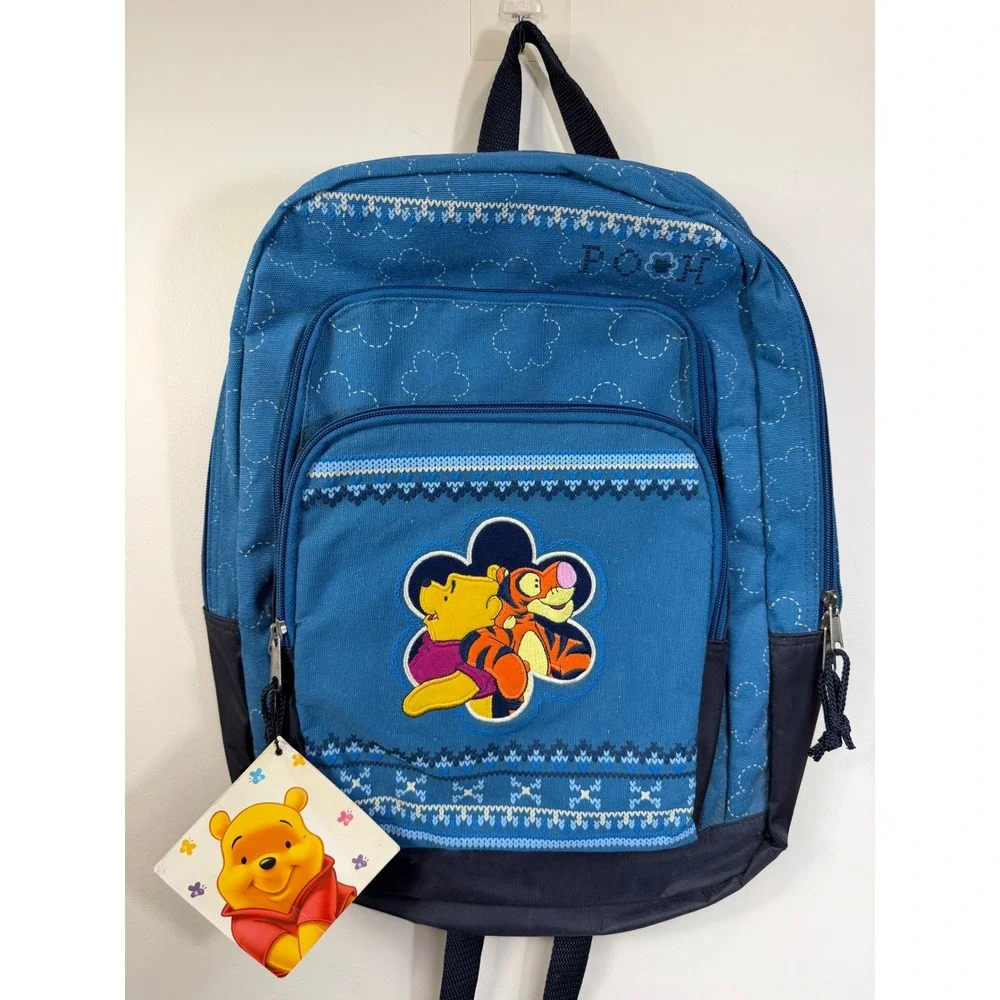 VTG NWT Winnie the Pooh Tigger Blue Disney Kids Backpack